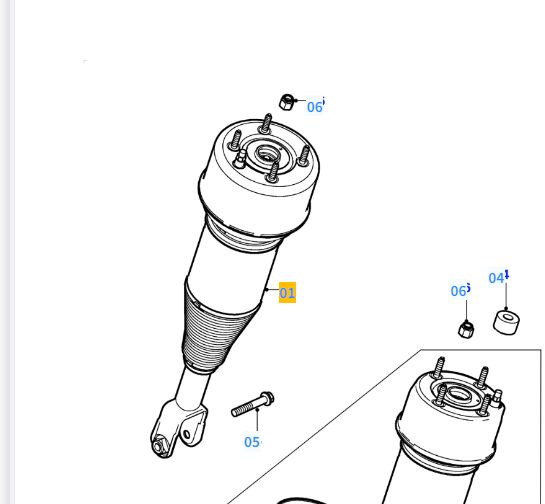 Ưu tiên Air Spring & Strut cho Jaguar C2C41339
